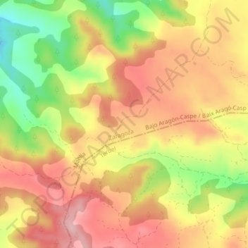 Topografische Karte Parada de Bellot, Höhe, Relief