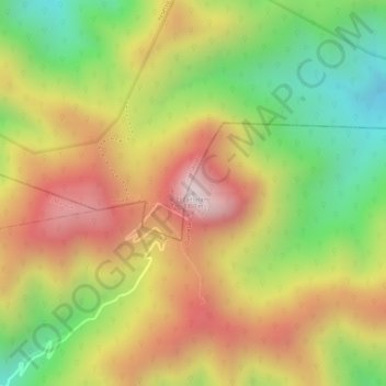 Topografische Karte El Zamorano, Höhe, Relief