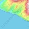 Topografische Karte Calhau da Lapa, Höhe, Relief