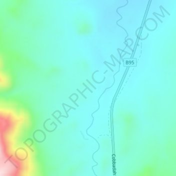 Topografische Karte New England Range, Höhe, Relief