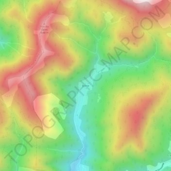 Topografische Karte Borne, Höhe, Relief