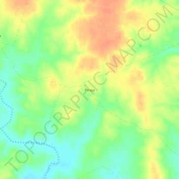Topografische Karte Piraja, Höhe, Relief