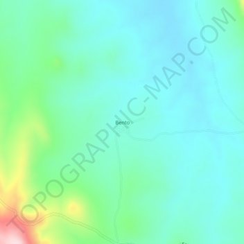 Topografische Karte Bento, Höhe, Relief