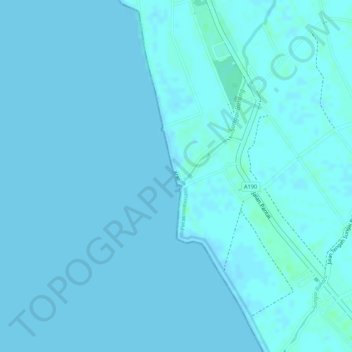 Topografische Karte Ban Pecah, Höhe, Relief