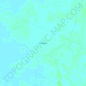 Topografische Karte Fedegoso, Höhe, Relief