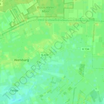 Topografische Karte Wrisser Hammrich, Höhe, Relief