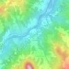 Topografische Karte Oreglia di sotto, Höhe, Relief