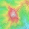 Topografische Karte Puncak Natas Angin Gunung Muria, Höhe, Relief