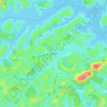 Topografische Karte Itapeúna, Höhe, Relief