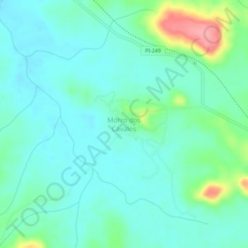 Topografische Karte Morro dos Cavalos, Höhe, Relief