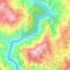 Topografische Karte São Lourenço, Höhe, Relief