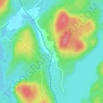 Topografische Karte Van Bruyssel, Höhe, Relief