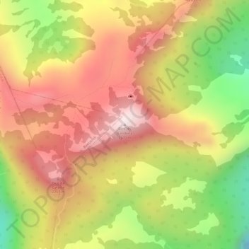 Topografische Karte Pico do Bandeira, Höhe, Relief