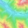 Topografische Karte Les Faures en Valjouffrey, Höhe, Relief