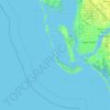Topografische Karte Captiva Island, Höhe, Relief
