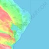 Topografische Karte Punta Cana, Höhe, Relief