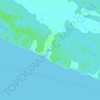 Topografische Karte Paraiso, Höhe, Relief