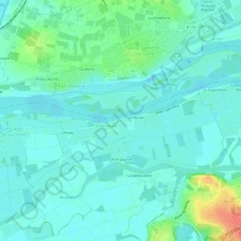 Topografische Karte Le Grand Port, Höhe, Relief