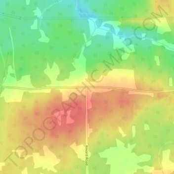 Topografische Karte Harewood, Höhe, Relief