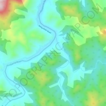 Topografische Karte Hongkong Point, Höhe, Relief
