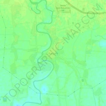 Topografische Karte Rajganj, Höhe, Relief