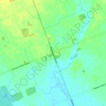 Topografische Karte Birr, Höhe, Relief