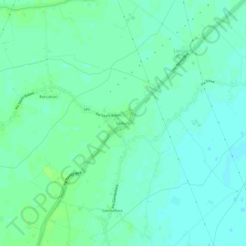 Topografische Karte Ghibullo, Höhe, Relief