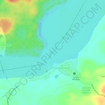 Topografische Karte Cachuela Esperanza, Höhe, Relief