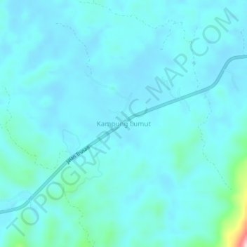 Topografische Karte Kampung Lumut, Höhe, Relief