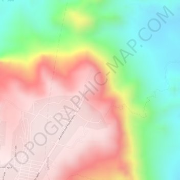 Topografische Karte Mirante do Canto, Höhe, Relief