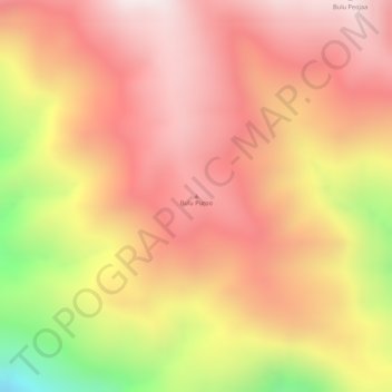 Topografische Karte Bulu Puroo, Höhe, Relief