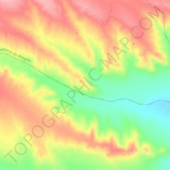 Topografische Karte Pedriza, Höhe, Relief