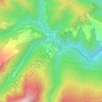 Topografische Karte Nerito, Höhe, Relief