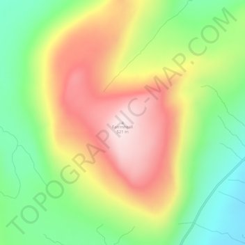 Topografische Karte Farrmheall, Höhe, Relief