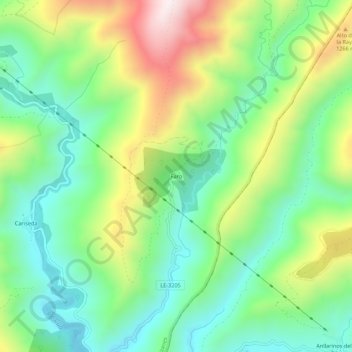 Topografische Karte Faro, Höhe, Relief