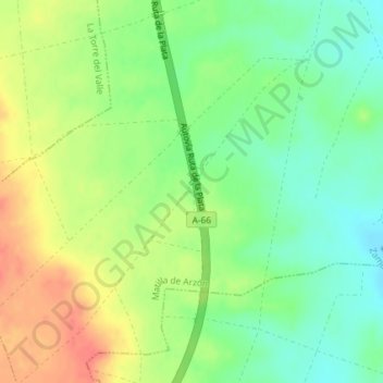 Topografische Karte Hombre Muerto, Höhe, Relief