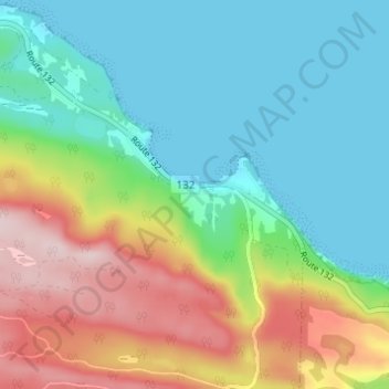 Topografische Karte Saint-Yvon, Höhe, Relief