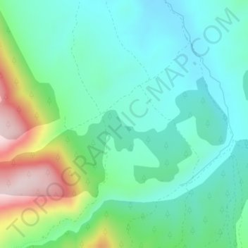 Topografische Karte Las Matanzas, Höhe, Relief