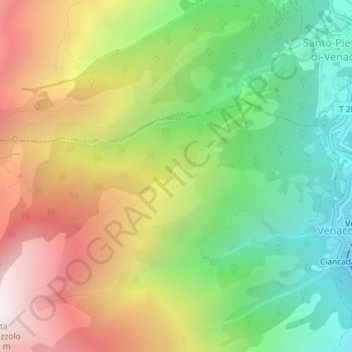 Topografische Karte Bergeries Tatarala, Höhe, Relief
