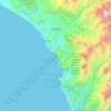 Topografische Karte Los Lobos, Höhe, Relief