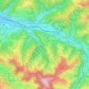 Topografische Karte Allenwil, Höhe, Relief