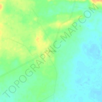 Topografische Karte El Pocito, Höhe, Relief