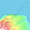 Topografische Karte Cabo Norte, Höhe, Relief