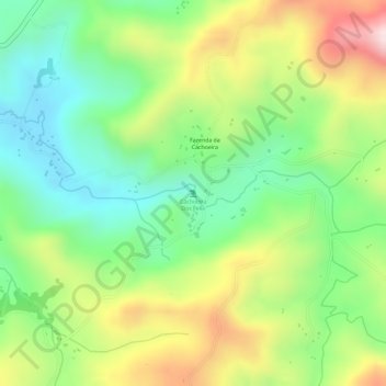 Topografische Karte Cachoeira Dos Felix, Höhe, Relief