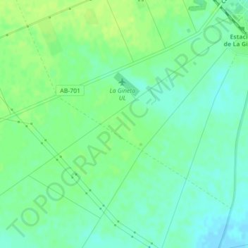 Topografische Karte Hoya Partida, Höhe, Relief