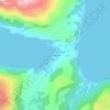Topografische Karte Ersfjordbotn, Höhe, Relief