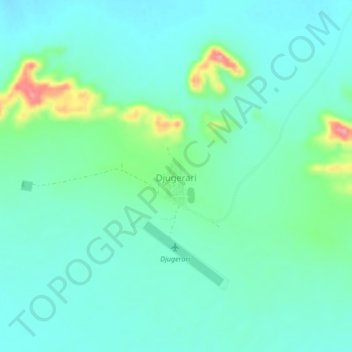 Topografische Karte Djugerari, Höhe, Relief