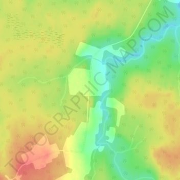 Topografische Karte Cails Mills, Höhe, Relief