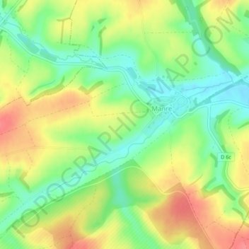 Topografische Karte Sur les Haies, Höhe, Relief
