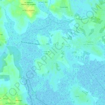 Topografische Karte Mayun, Höhe, Relief